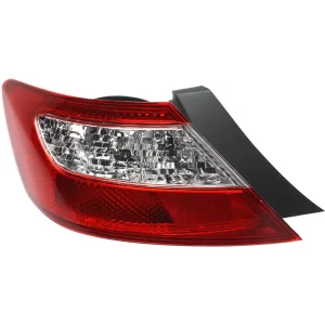 New Tail Light For 2006-2008 Honda Civic Driver Side Without bulb(s), Halogen, Clear and Red Lens HO2800165