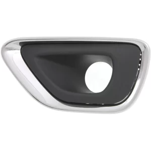 New Fog Light Trim For 2014-2016 Jeep Grand Cherokee Front, Driver Side Black and Chrome CH1038147