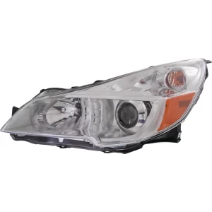 New Headlight For 2013-2014 Subaru Outback Driver Side Clear Lens; Chrome Interior SU2502143