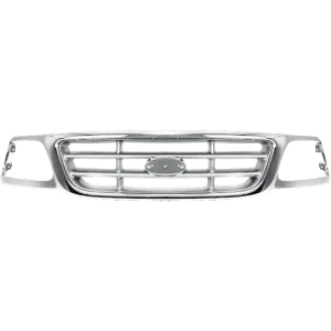 New Grille Assembly For 1999 - 2004 Ford F-150 Grille Plastic FO1200371