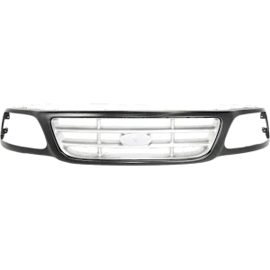 New Grille Assembly For 1999 - 2004 Ford F-150 Grille Paintable Plastic FO1200376