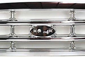 New Grille Assembly For 1999 - 2004 Ford F-250 Grille Chrome Plastic FO1200417