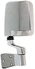 New Mirror For 1987-2002 Jeep Wrangler Driver Side Chrome CH1320189